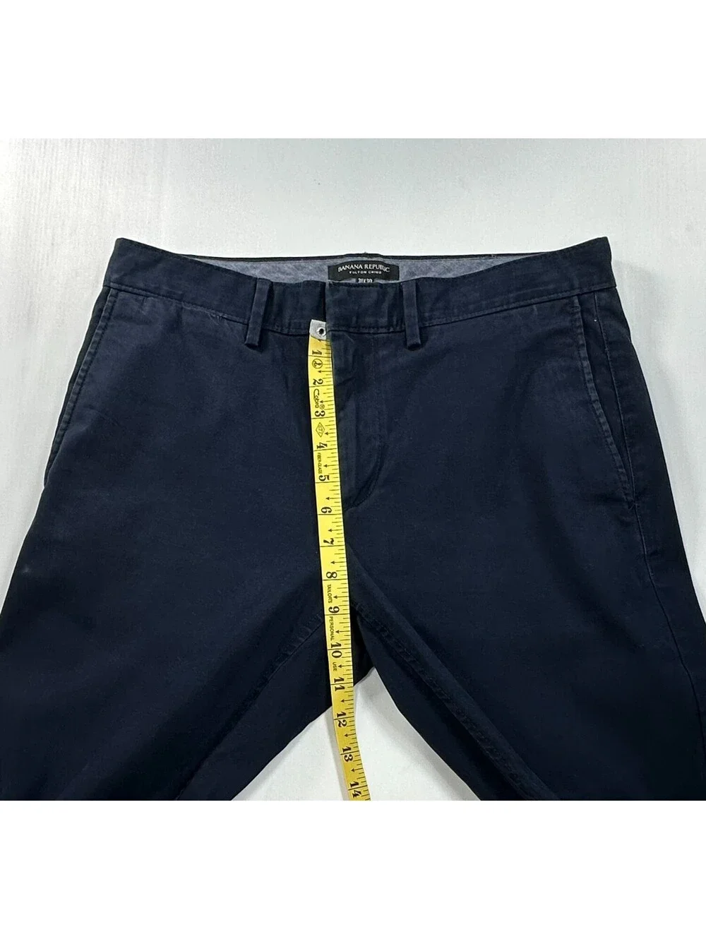 Banana Republic Fulton Stretch Flat Chinos Blue Mens 31/30
